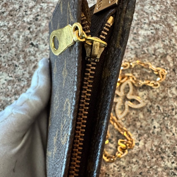 Louis Vuitton Monogram Poche Toilette Cosmetics Pouch Purse/converted 71/2 x4 - Picture 9 of 17